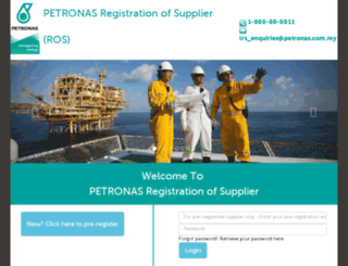 supplier-registration.petronas.com.my screenshot