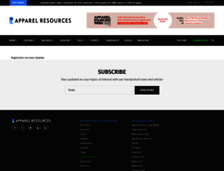 supplier.apparelresources.com screenshot