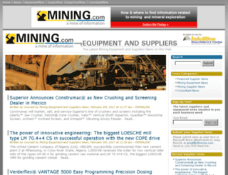 suppliersandequipment.mining.com screenshot