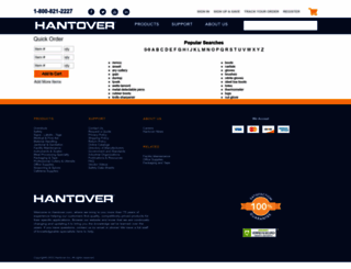 supplies.hantover.com screenshot