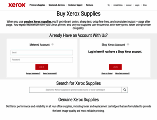 supplies.xerox.com screenshot