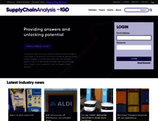 supplychainanalysis.igd.com screenshot