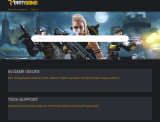 support-dirtybomb.nexon.net screenshot