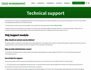 support.202-ecommerce.com screenshot