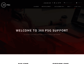 support.360psg.com screenshot
