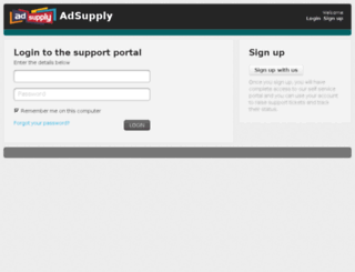 support.adsupply.com screenshot