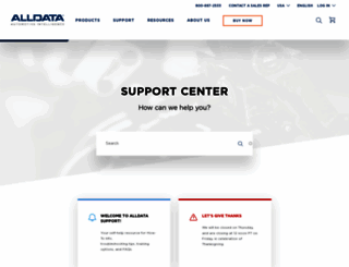 support.alldata.com screenshot