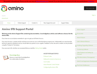 support.aminocom.com screenshot