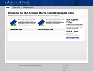 support.armandmorin.com screenshot