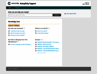 support.autoplicity.com screenshot