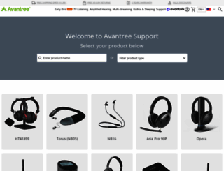 support.avantree.com screenshot