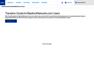 support.barefootnetworks.com screenshot