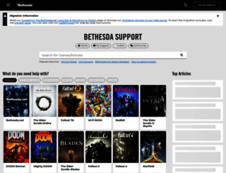 support.bethsoft.com screenshot
