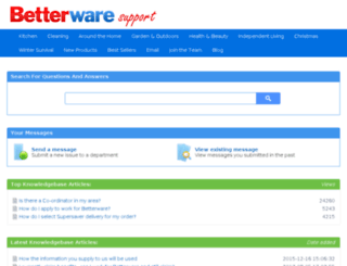 support.betterware.co.uk screenshot