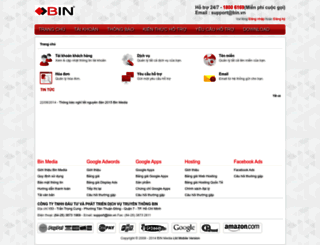 support.bin.vn screenshot