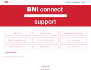 support.bniconnect.com screenshot