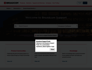 support.broadcom.com screenshot