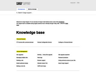 support.cargocollective.com screenshot