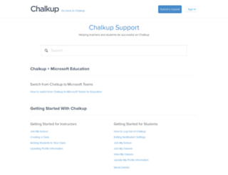 support.chalkup.co screenshot
