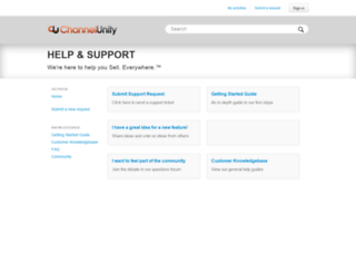 support.channelunity.com screenshot