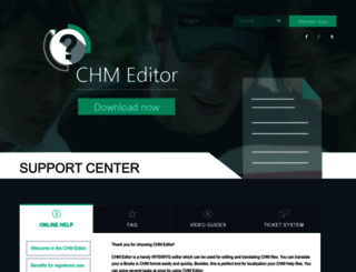 support.chmeditor.com screenshot