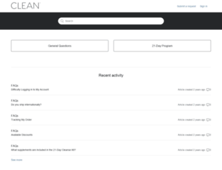 support.cleanprogram.com screenshot