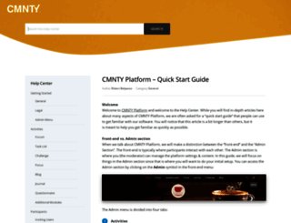 support.cmnty.com screenshot