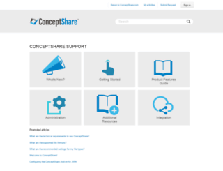 support.conceptshare.com screenshot