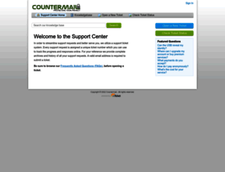 support.countermail.com screenshot