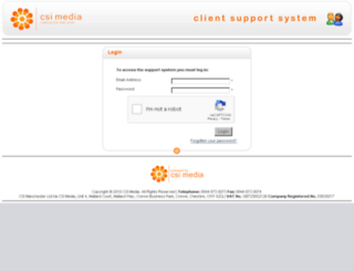 support.csimedia.net screenshot