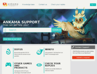 support.dofus.com screenshot