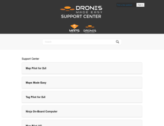 support.dronesmadeeasy.com screenshot
