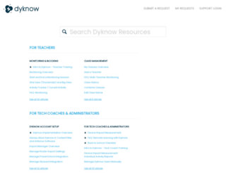 support.dyknow.com screenshot