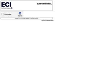 support.eci.com screenshot