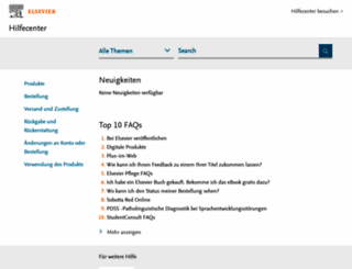 support.elsevier.de screenshot