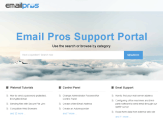 support.emailpros.com screenshot