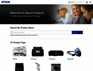 support.epson.com screenshot