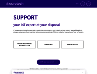 support.eurotech-inc.com screenshot
