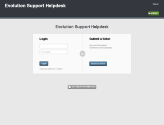 support.evolution-internet.com screenshot