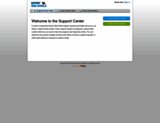 support.expertwebworld.com screenshot