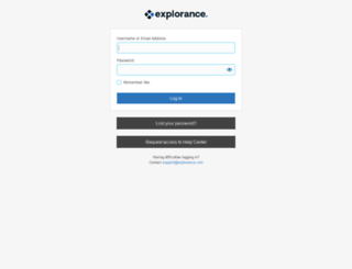 support.explorance.com screenshot