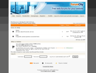 support.forumcity.com screenshot