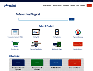 support.goemerchant.com screenshot