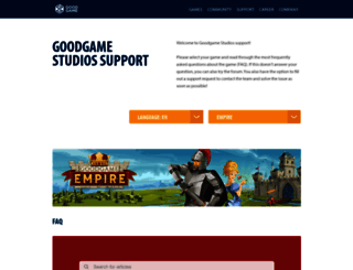 support.goodgamestudios.com screenshot