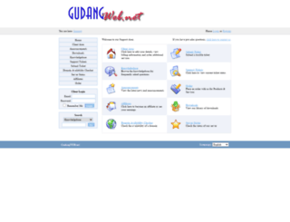 support.gudangweb.net screenshot
