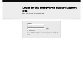 support.husqvarna.co.za screenshot