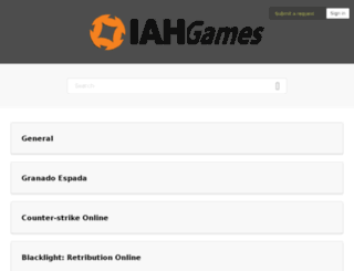 support.iahgames.com screenshot