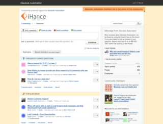 support.ihance.com screenshot