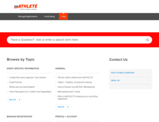 support.imathlete.com screenshot