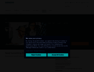 support.industrysoftware.automation.siemens.com screenshot